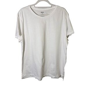 Bench Classic White Short Sleeve Tee Size XL Basic Casual Cotton Minimalist